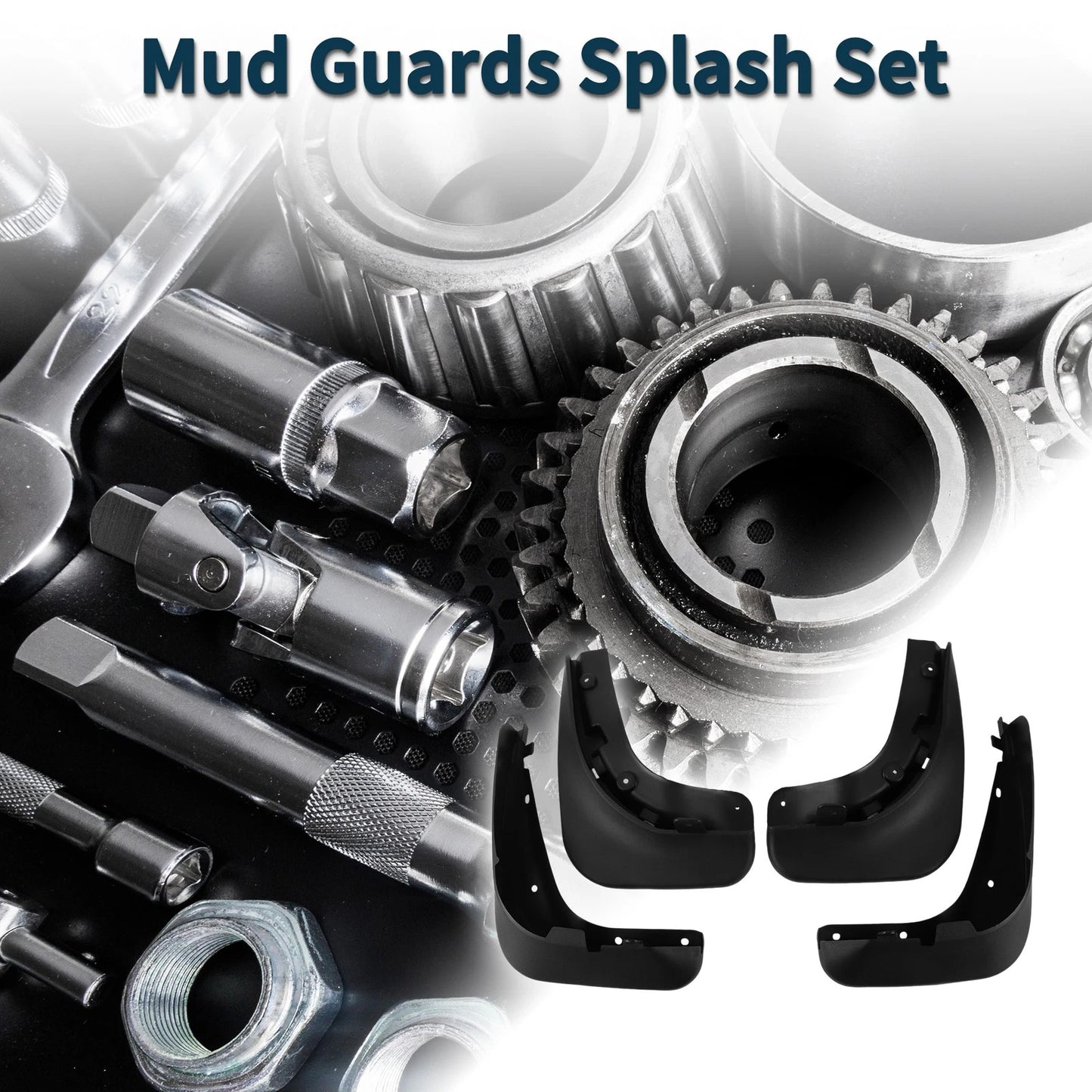 Set of 4 Mud Flaps Splash Guards for Volkswagen Golf Wagon MK6 (2008–2015)