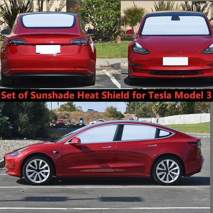 Front Rear Side Window Sun Visor Sun Shade Shield for Tesla Model 3