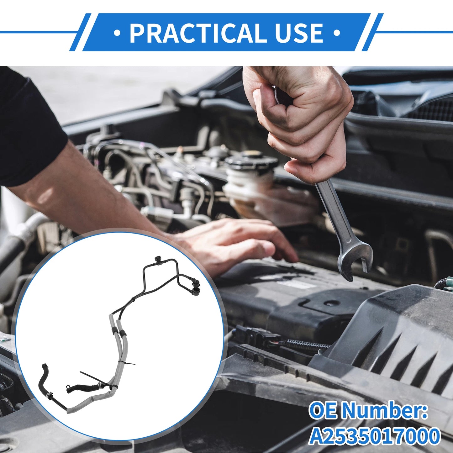 Radiator Hose for Mercedes-Benz GLC300 GLC350e (2016–2020) No.A2535017000