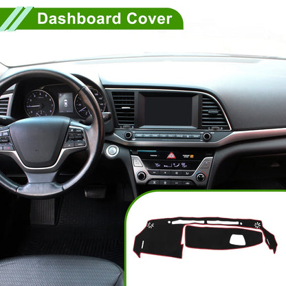 Dashboard Cover for Suzuki WagonR MH35S/MH55S (2013–2022) Black Red Anti-Slip