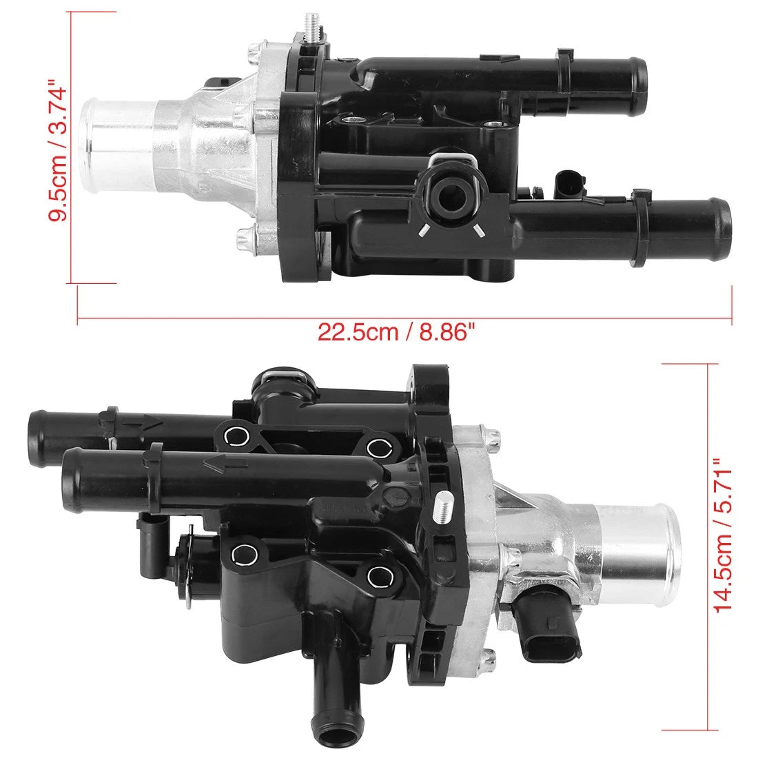 Thermostat Housing 98℃ for Chevrolet Aveo (2009–2011) 25189437 96984102