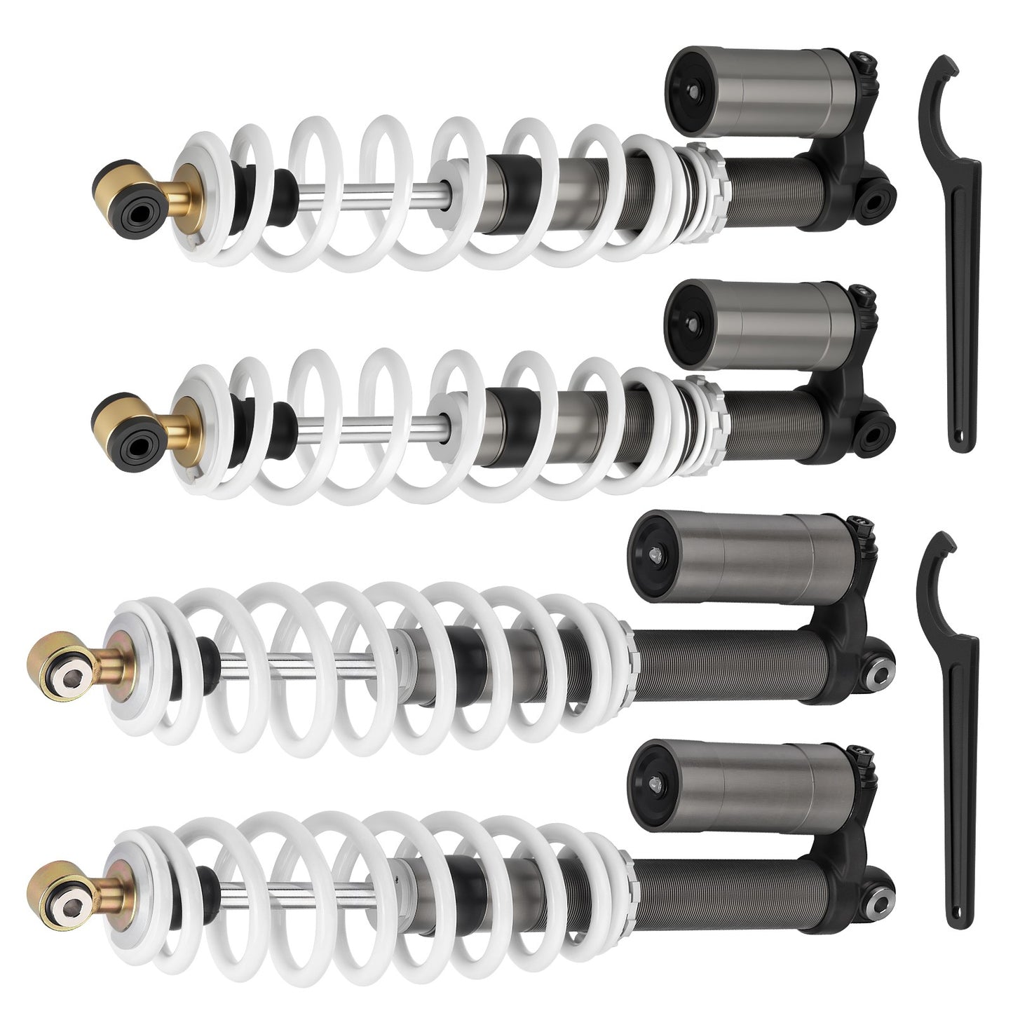Front and Rear Shocks for Polaris RZR S 800 EFI (2009–2012)