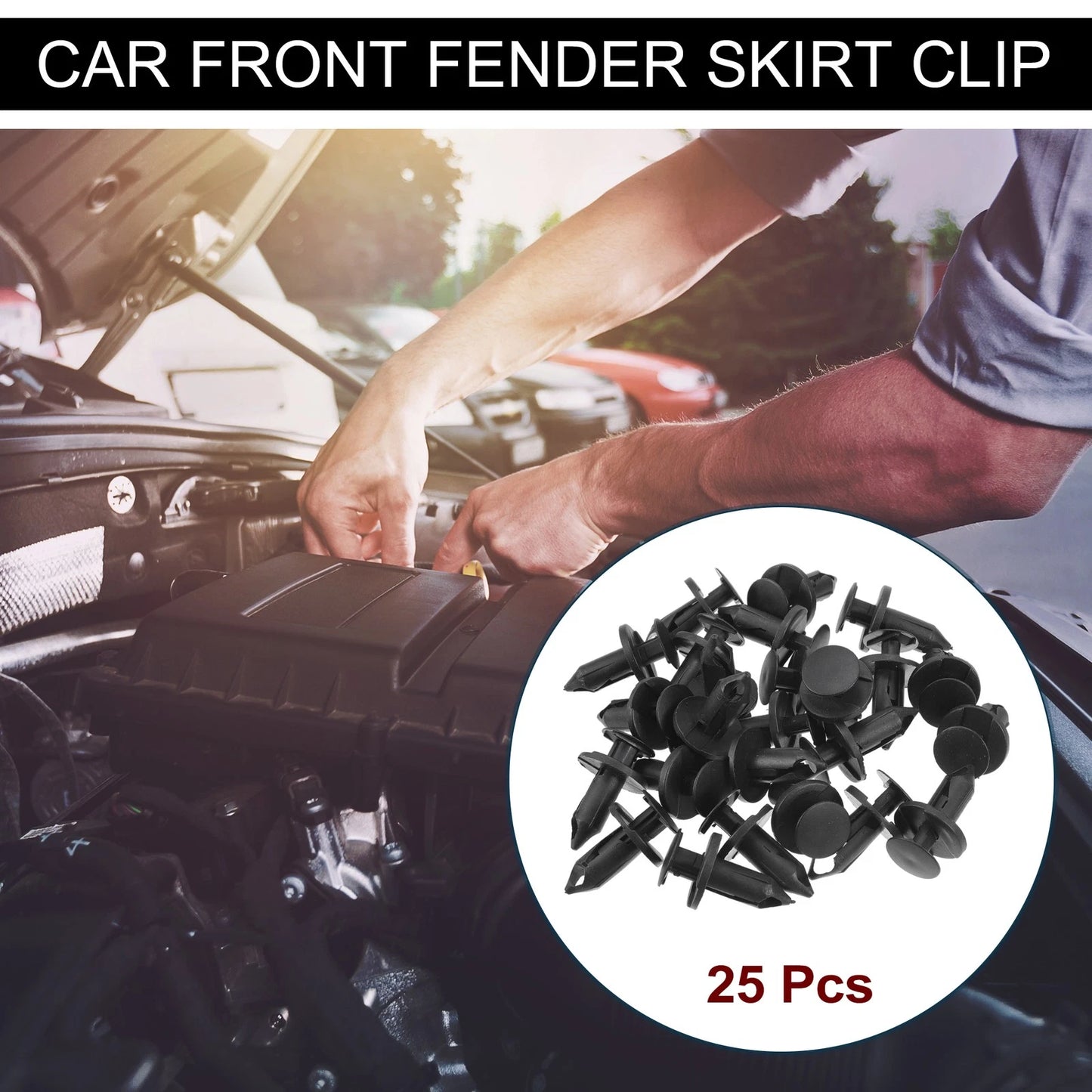 25 Pcs Front Fender Skirt Clip for Ford Escape (2008–2012) & Explorer (2002–2010)