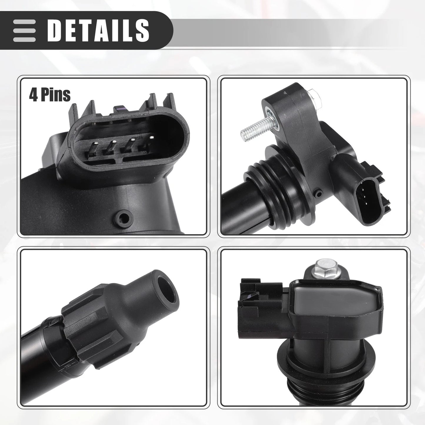 6X Engine Ignition Coil Assembly for Chevrolet Malibu (2008–2012) No. 12632479