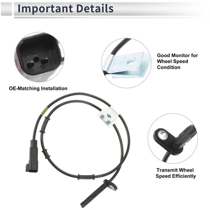 ABS Wheel Speed Sensor Front Left for Chevrolet Equinox (2010–2017)