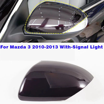 Mirror Cover Cap Left Driver Side With Signal Light for Mazda 3 (2010–2013)