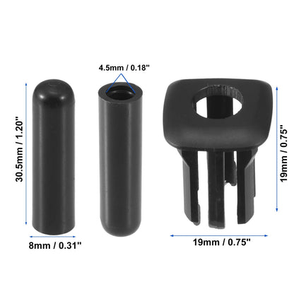 Set of 2 Door Lock Rod Knob & Locking Button Cover for BMW 328i (2012–2015)