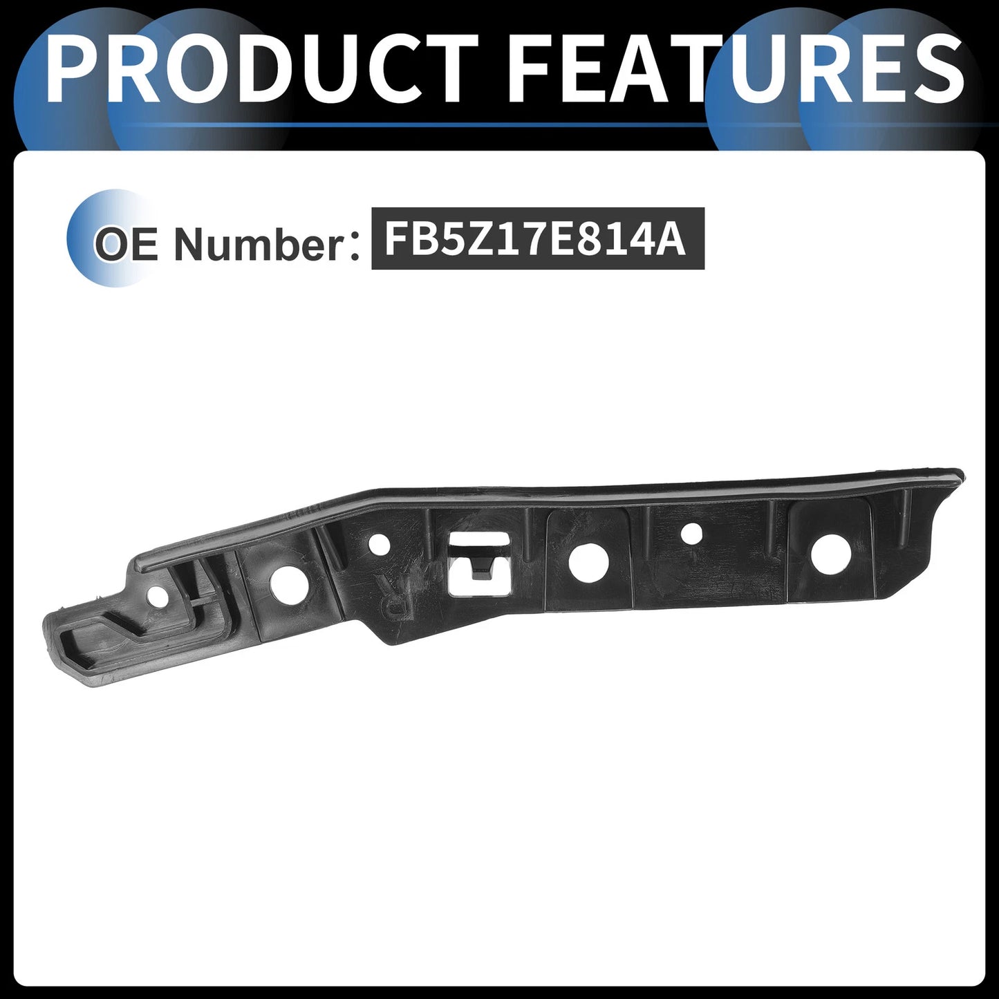 Right Rear Bumper Retainer Bracket No.FB5Z17E814A for Toyota Corolla (2001–2007)
