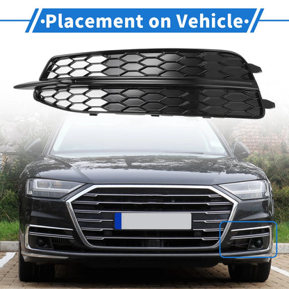 1pc Front Left Fog Light Grill for Audi A6 C7 (2011–2014) No. 4G0807681D Black