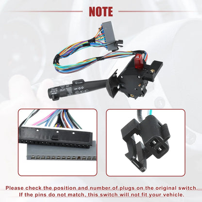 Turn Signal Switch for Chevrolet (No. 26100985) - Compatible with Various Models