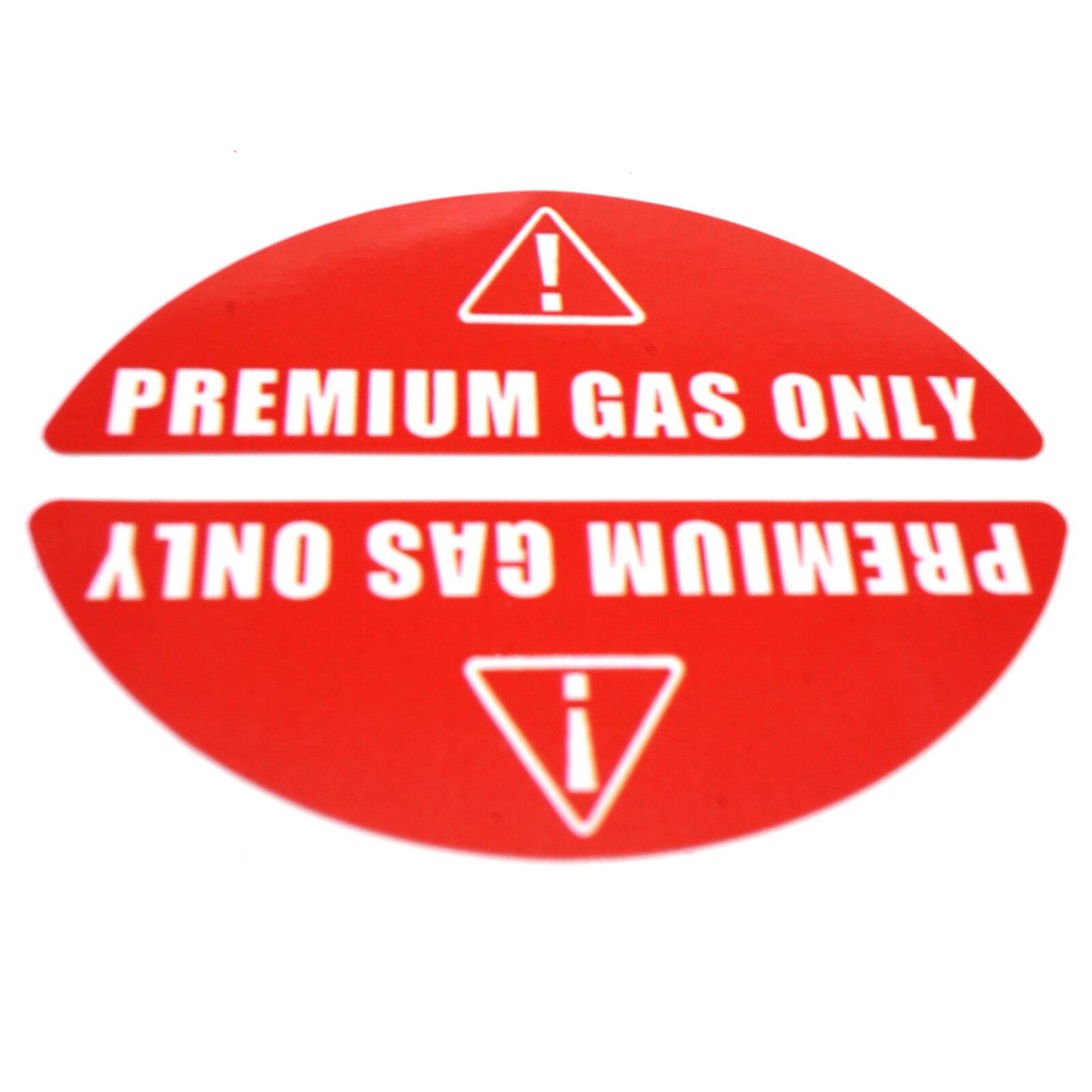Turbo Gas Only Sticker Decal for Car Truck Ute (0.82" x 2.17")