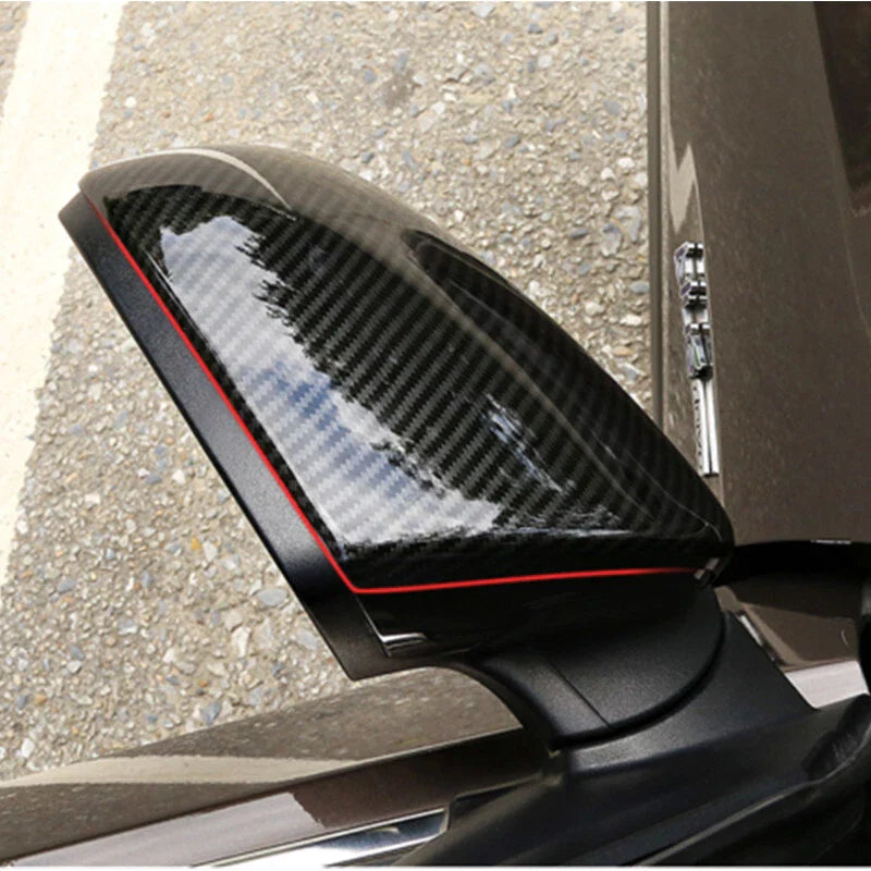2 x Carbon Fiber Rearview Mirror Cover Cap for Hyundai Tucson (2016–2021)