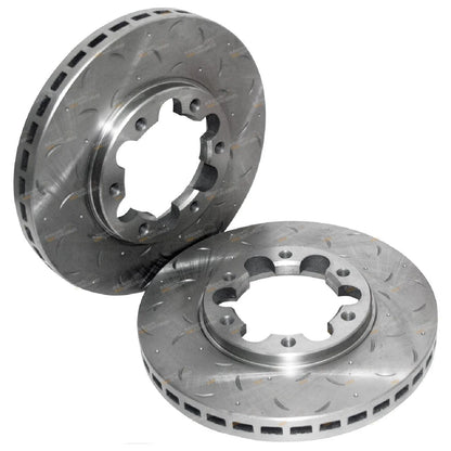 Front Rotors Slotted & Drilled for Nissan Patrol GU Y61 (1997 - 2016)