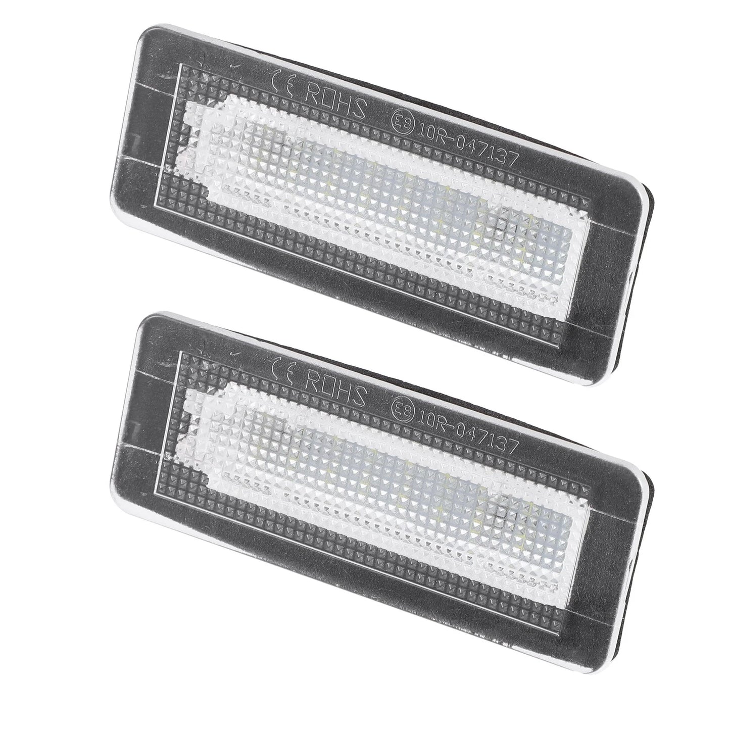 2X White LED License Plate Light 4518200256 4014SMD for Smart Fortwo (2007–2015)
