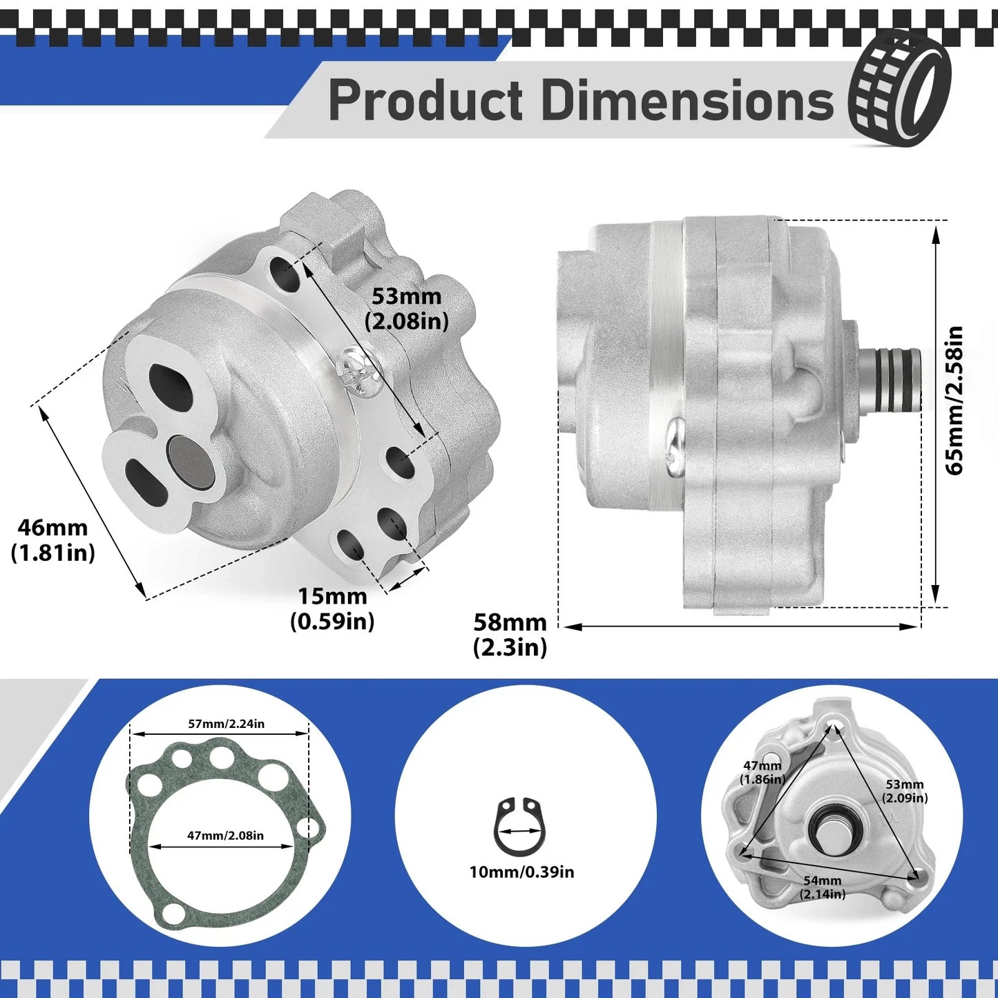 Oil Pump for Yamaha Raptor 660R 700 700R (2002–2005)