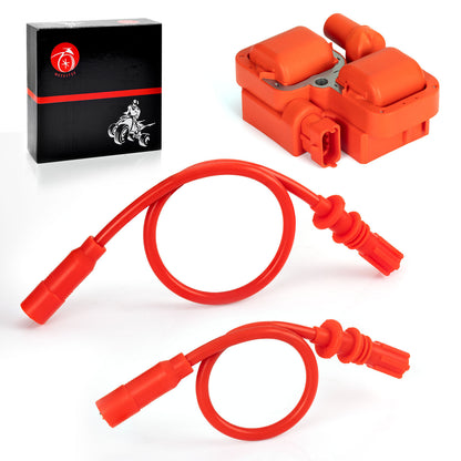Ignition Coil and Spark Plug Wire Cap for Polaris Sportsman 850 1000 (2012–2024)