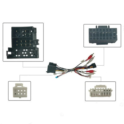 16Pin DVD Player Wiring Harness with Canbus for Fiat Bravo Doblo 500L