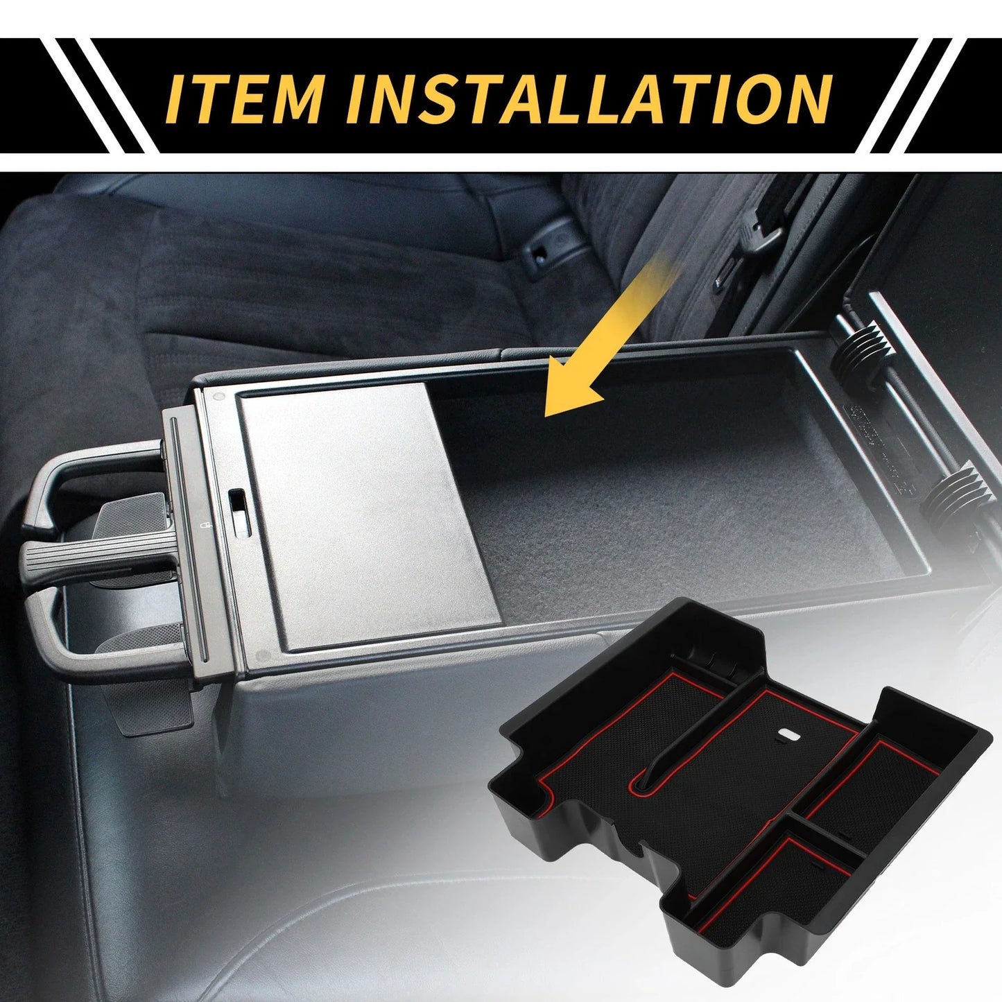 Full Center Console Organizer Tray for Chevy Silverado 1500, GMC (2019-2023)
