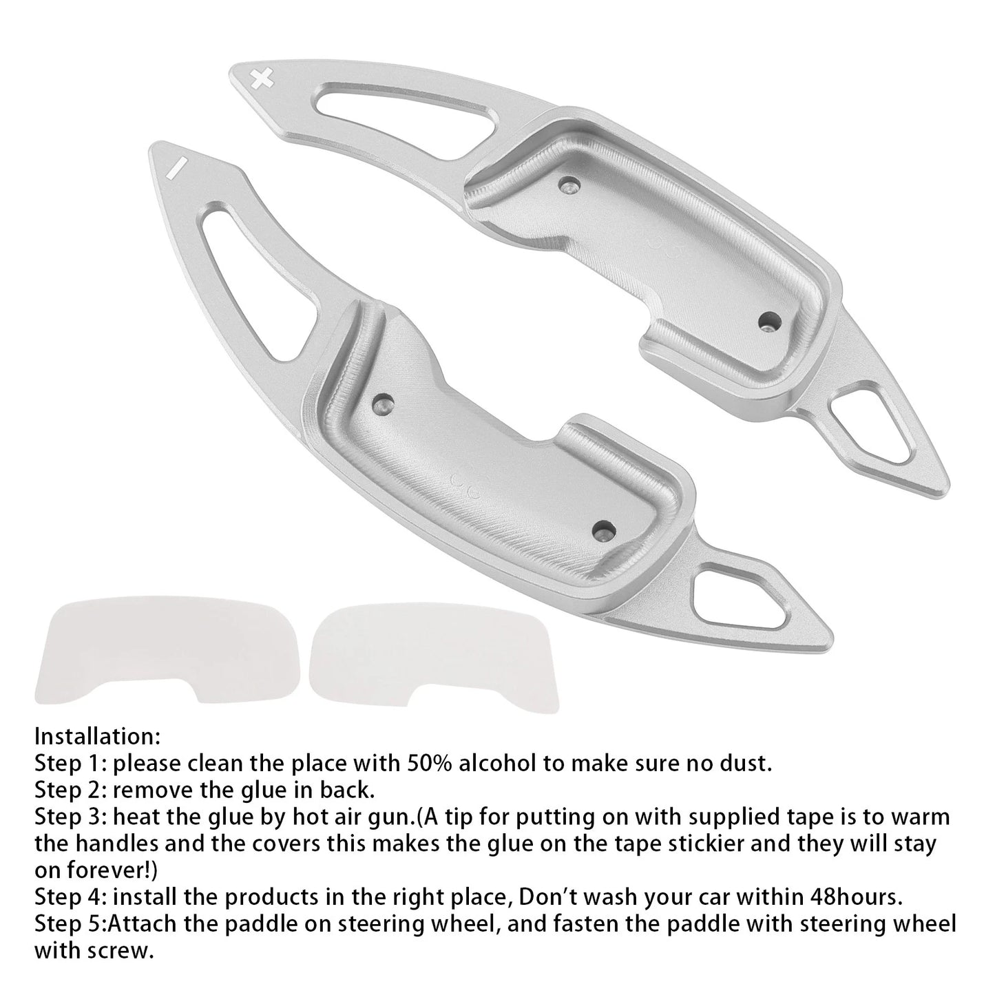 Shift Pallets for Lexus RX GX (2003–2023) Aluminum Silver