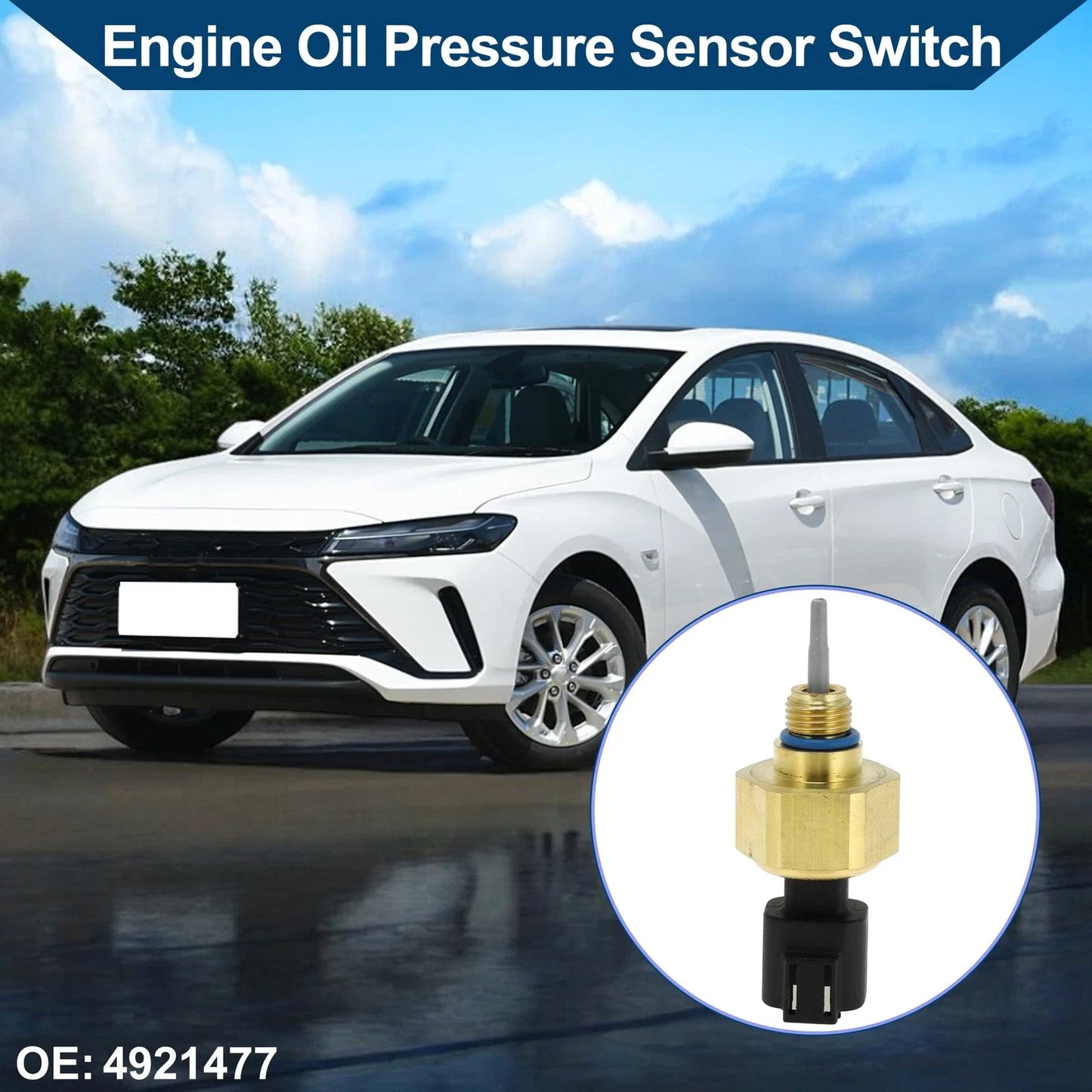 Engine Oil Pressure Sensor Switch for Chevrolet (No.4921477) 1 x Durable Metal