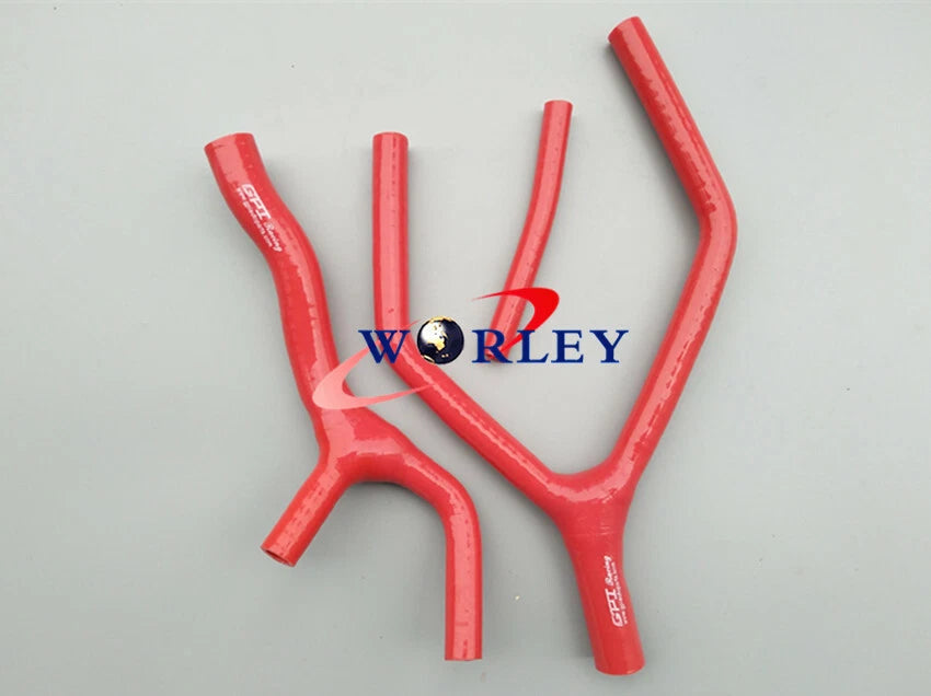 Blue Silicone Radiator Hose for Yamaha YZ125 (1989–1992)