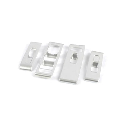 4 x Matte Silver ABS Window Switch Lock Cover Trim for Volvo XC40 (2018-2021)
