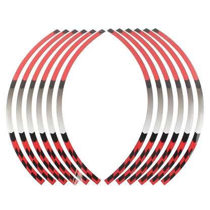 17" Rim Stripes Wheel Tape Decals Red for Kawasaki Ninja 1000 250 300 (2011-2023)
