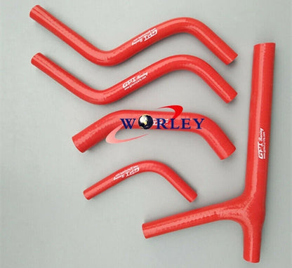 Silicone Radiator Hose for Honda CR125 (1987–1998) - Red
