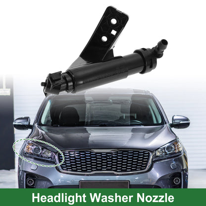 Front Passenger Side Headlight Washer Nozzle for Hyundai Santa Fe (2013–2018) No.986722W000