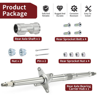 Rear Axle Shaft & Bearing Carrier for Honda TRX400EX TRX400X (2000–2009)