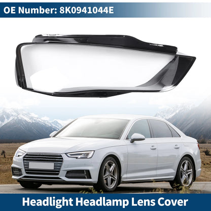 Headlight Lens Cover for Audi A4 (2009–2012) No. 8K0941044E Black