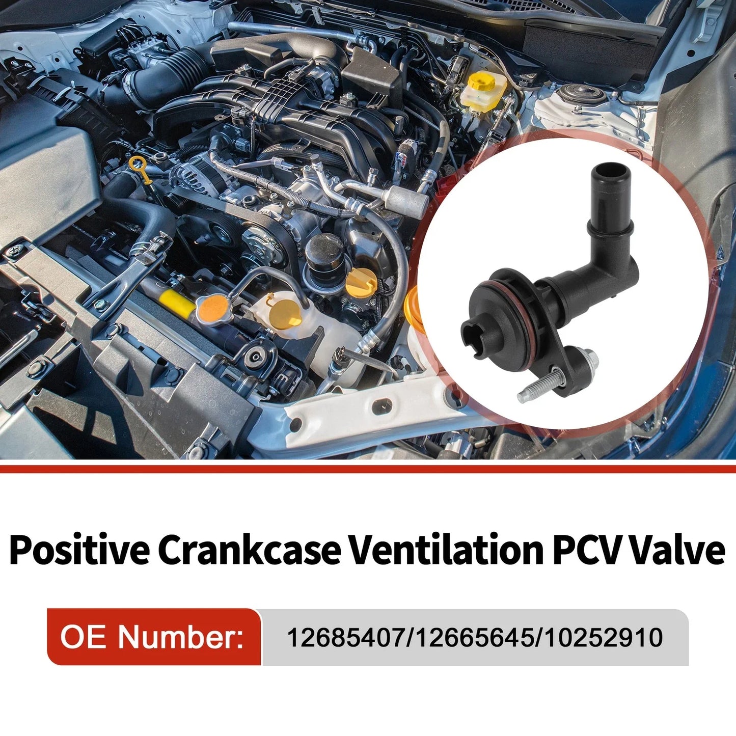 PCV Valve for Chevrolet Cruze, Malibu, Cadillac Terrain, Buick (2010-2019)