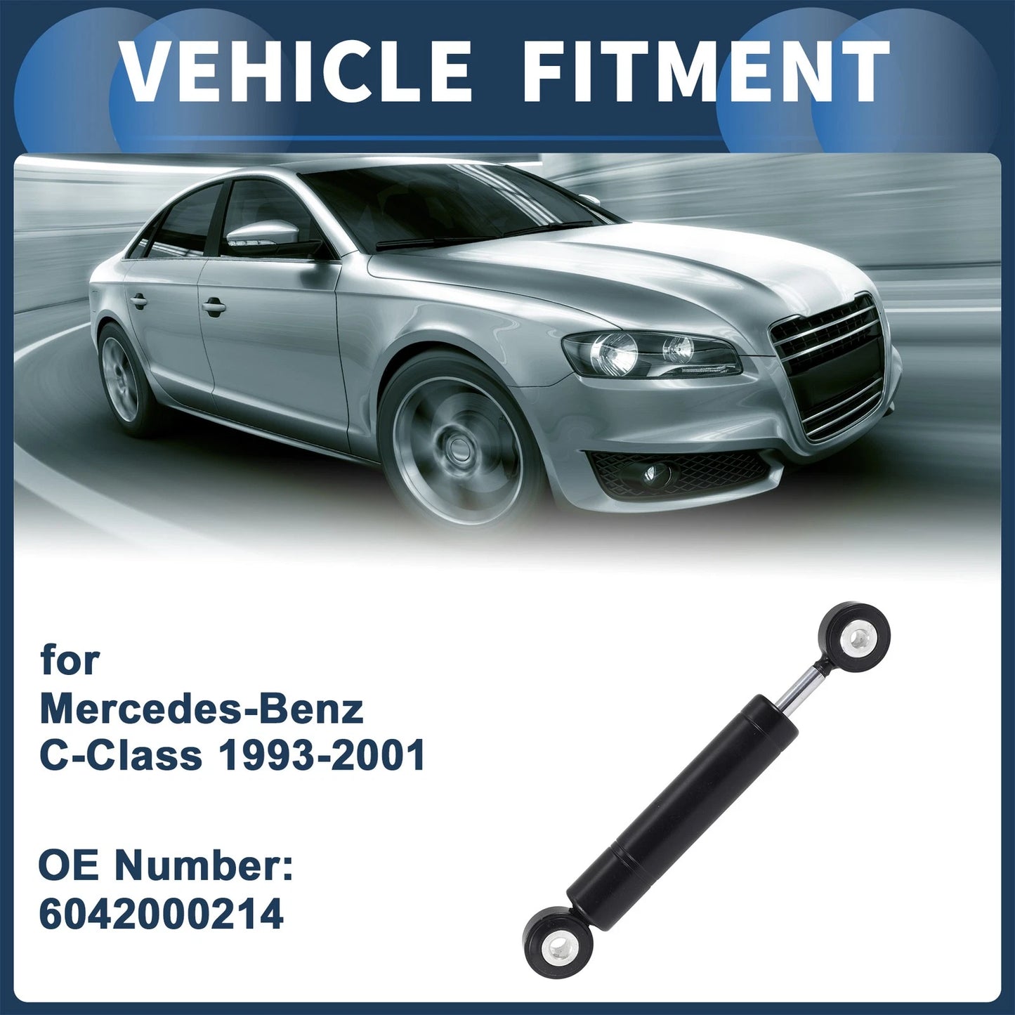 Belt Tensioner for Mercedes-Benz C-Class (1993–2001) No. 6042000214 Metal