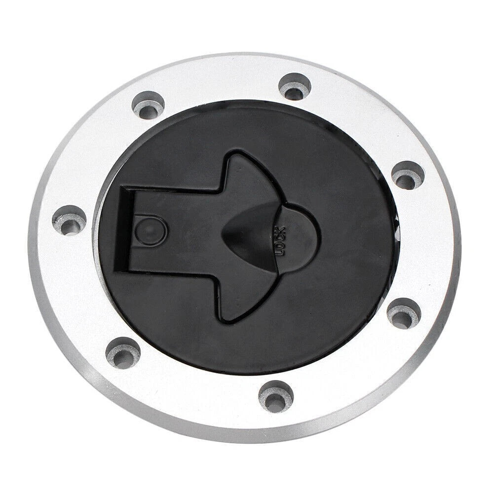 Fuel Gas Cap Cover Tank Lock Set w/ 2 Keys for Kawasaki Ninja ZX6R ZX9R
