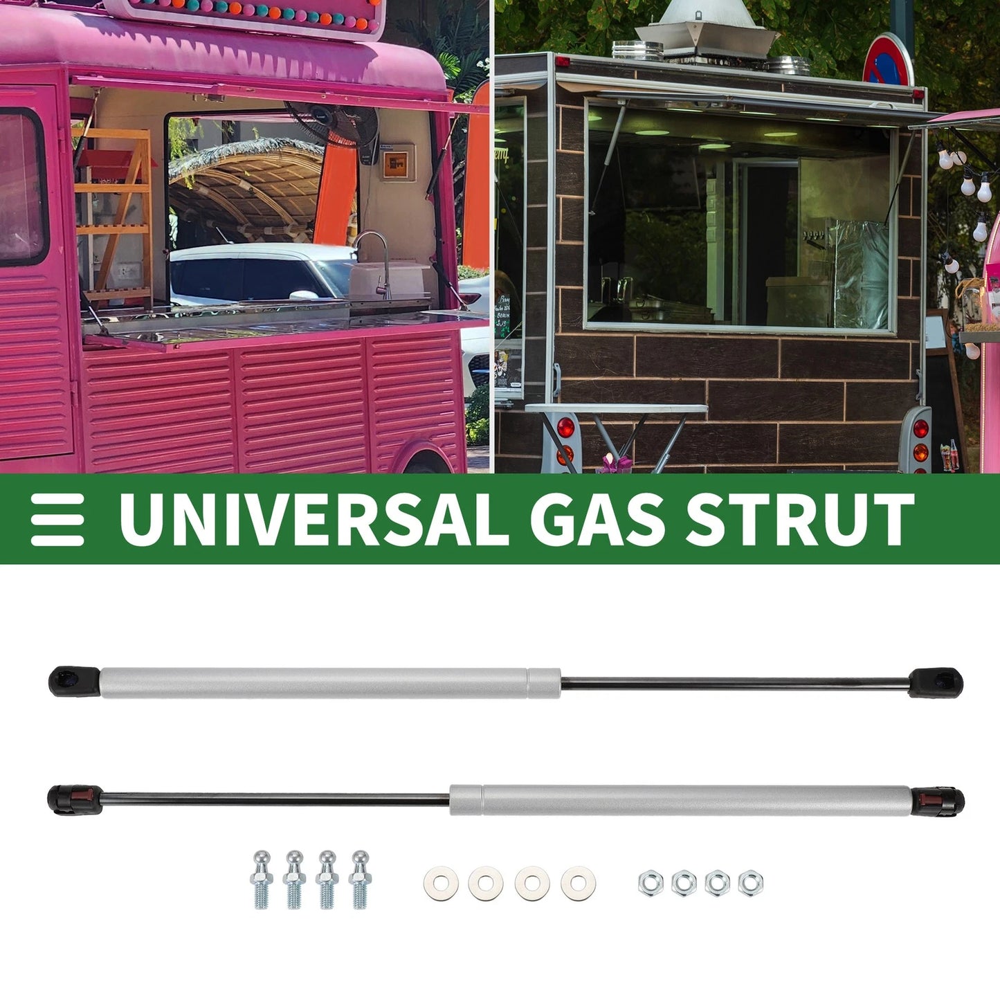 Set of 2 Gas Struts 60lb 20inch for Car Truck RV Boat