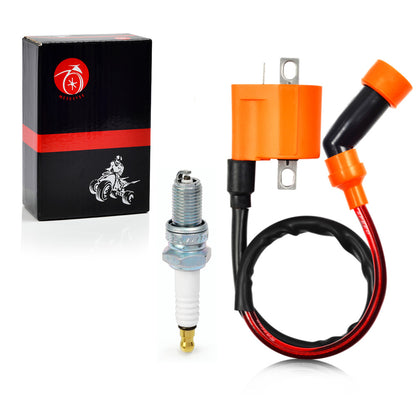 Ignition Coil & Spark Plug for Yamaha Grizzly 400 450 (2007–2014)
