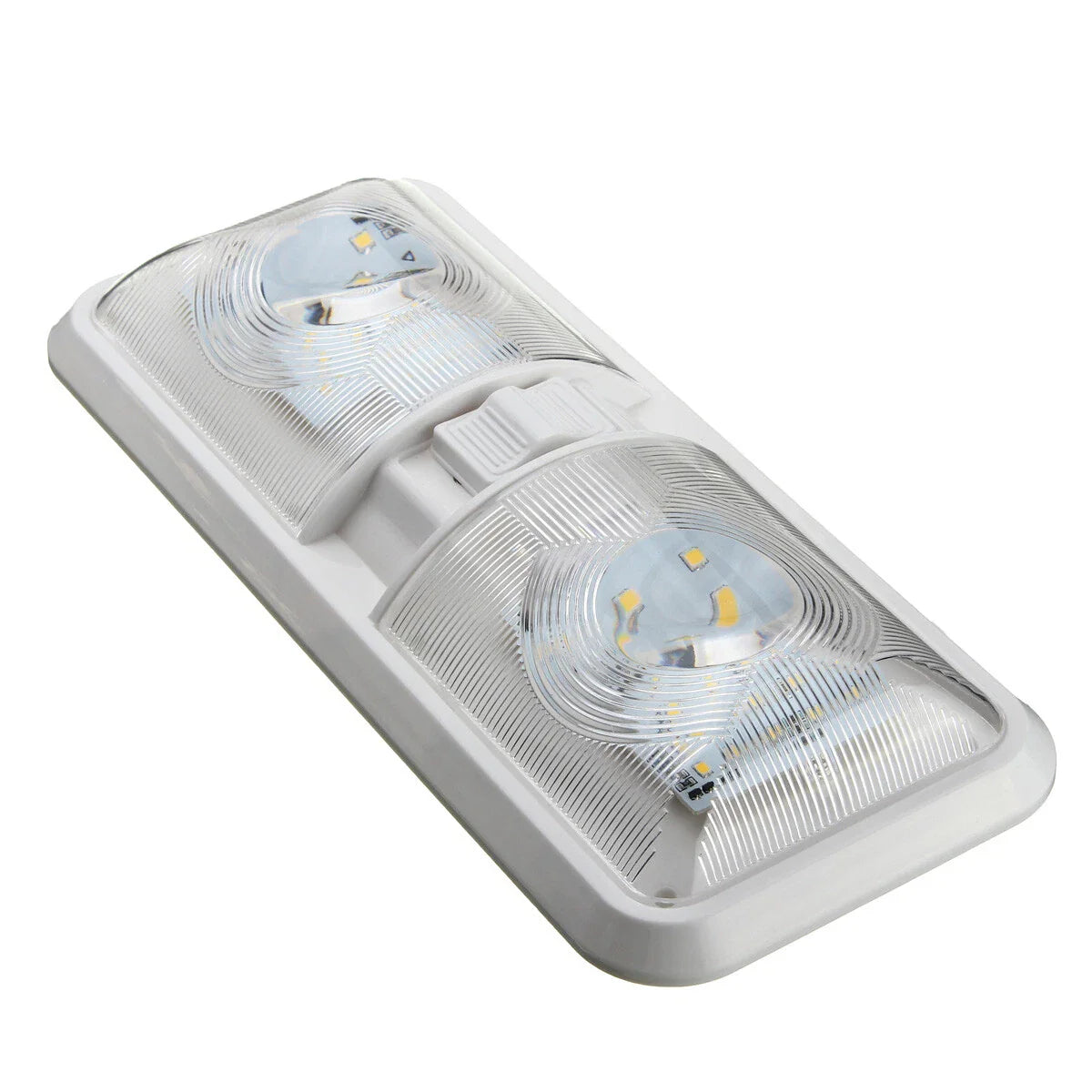 Interior Double Dome Ceiling Light for RV Boat Camper Trailer 12V 48LED