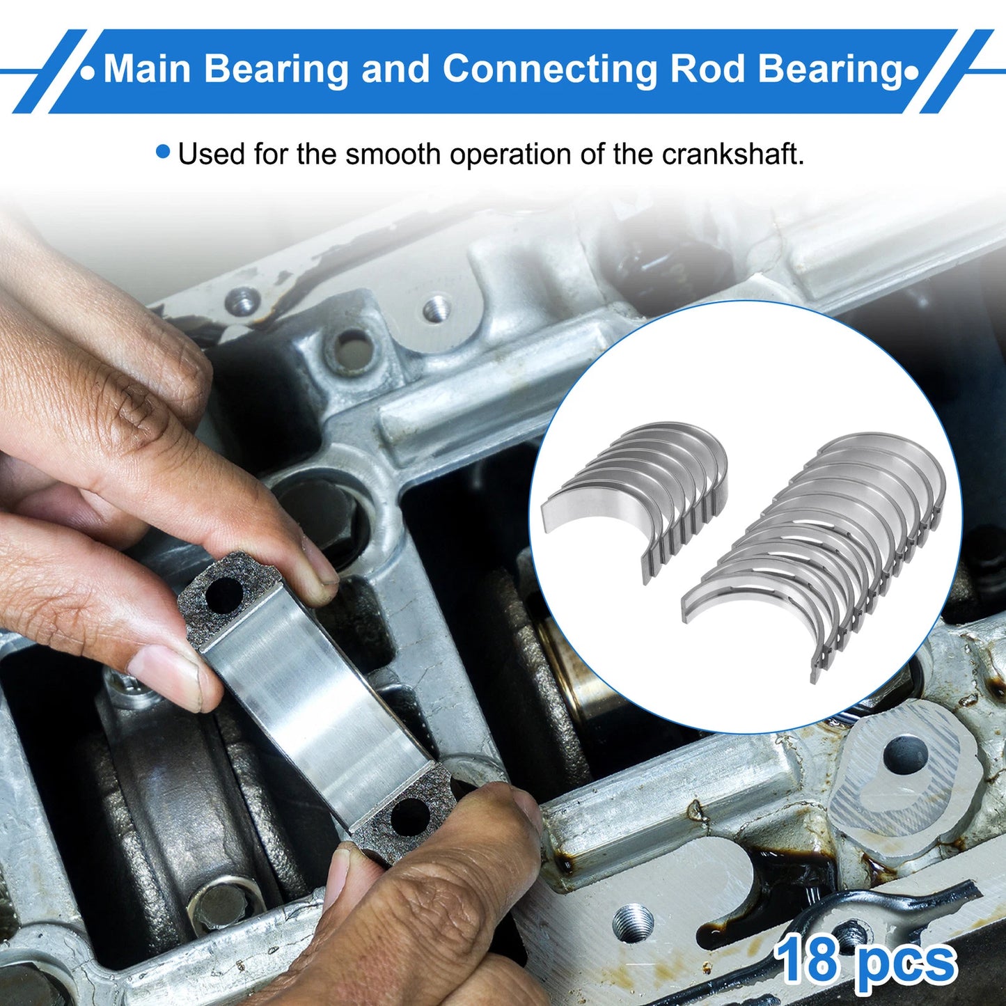 Main Bearing and Connecting Rod Bearing Kit No. 06H105561M for Volkswagen Beetle (2003–2010)