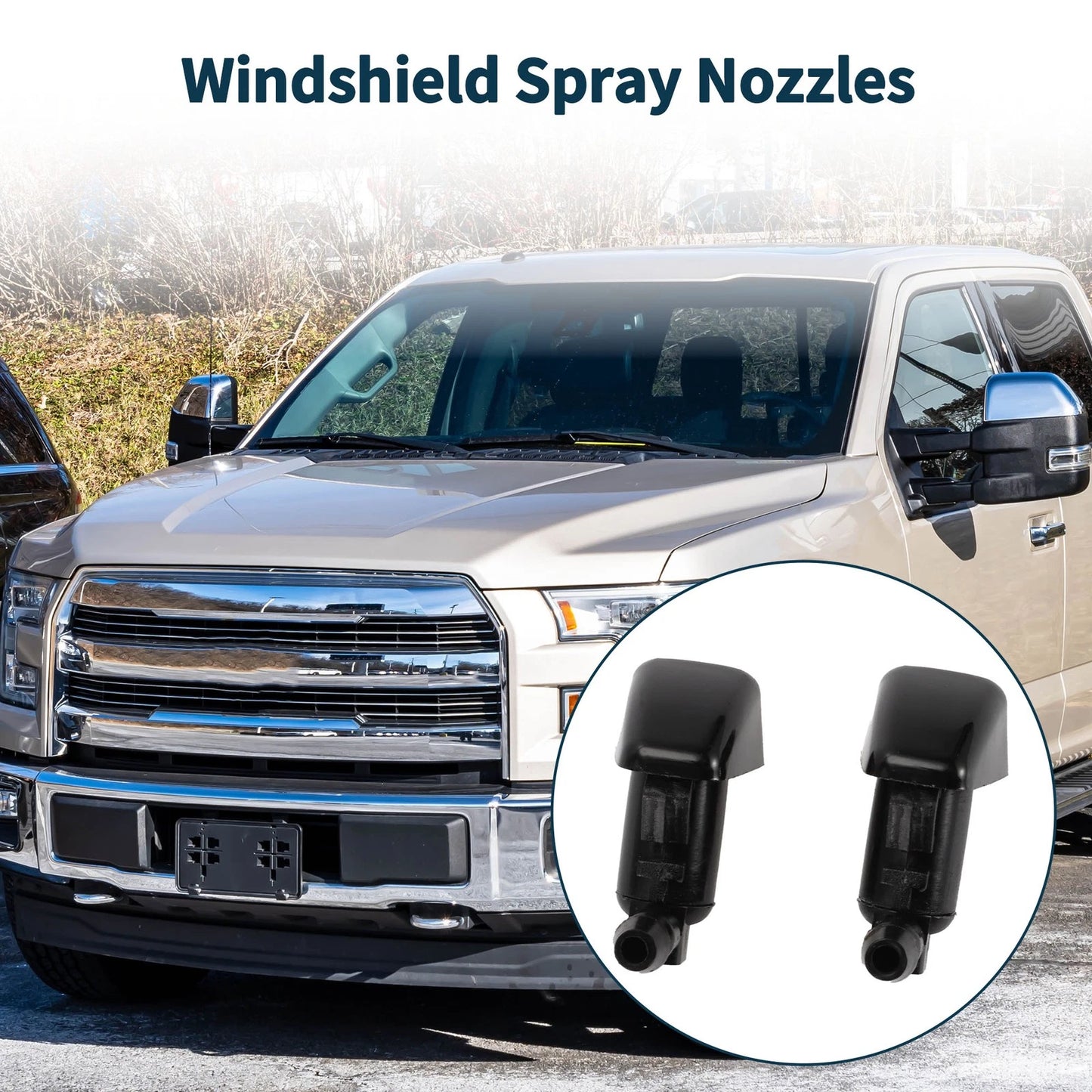 Windshield Washer Nozzle with Gasket