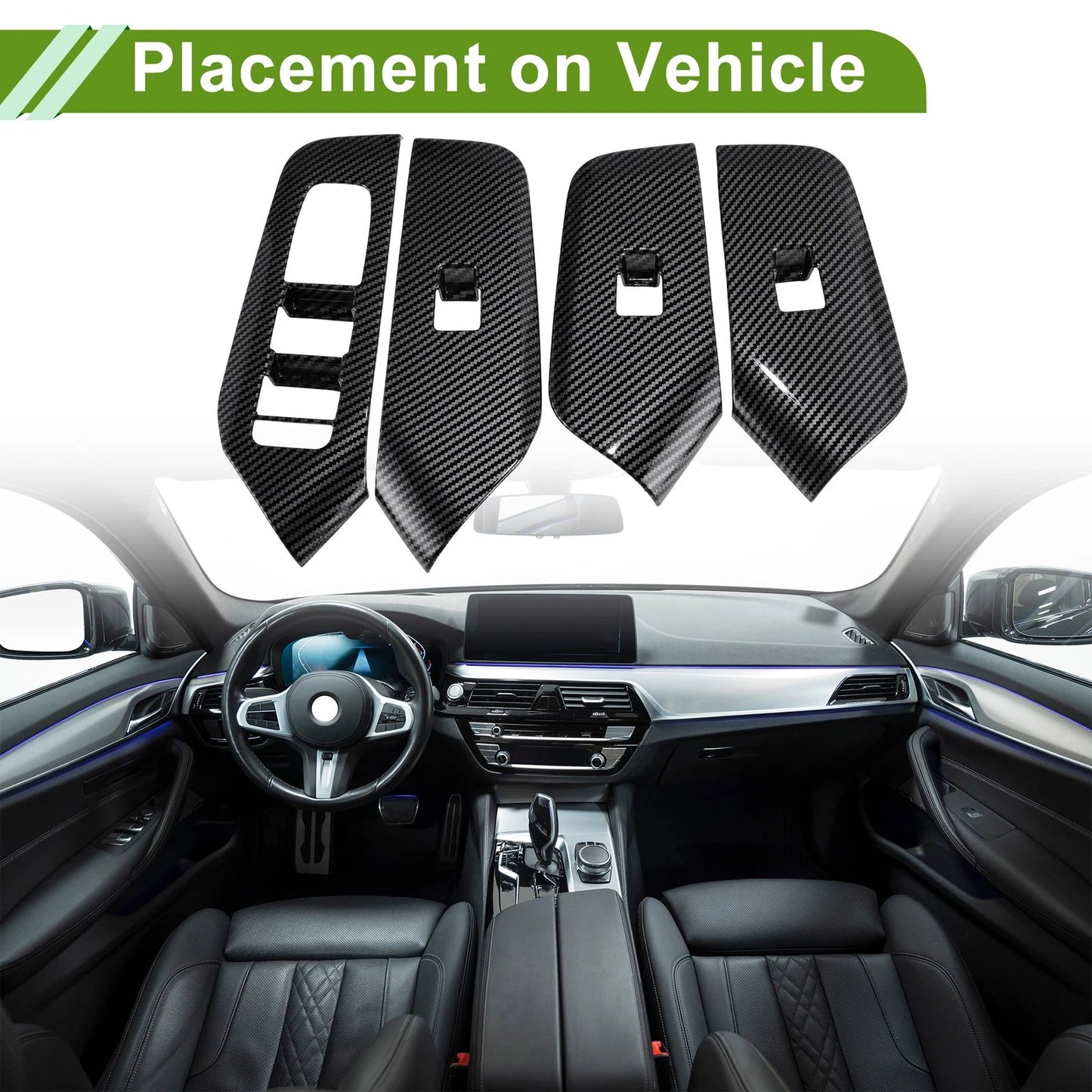 Door Window Switch Bezel Cover for Toyota Prius 5th 60 Series (2016–2023)