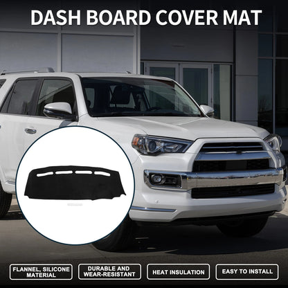 Dashboard Cover Mat for Fiat 500 (2012–2021) Black Sun Protector Pad Set