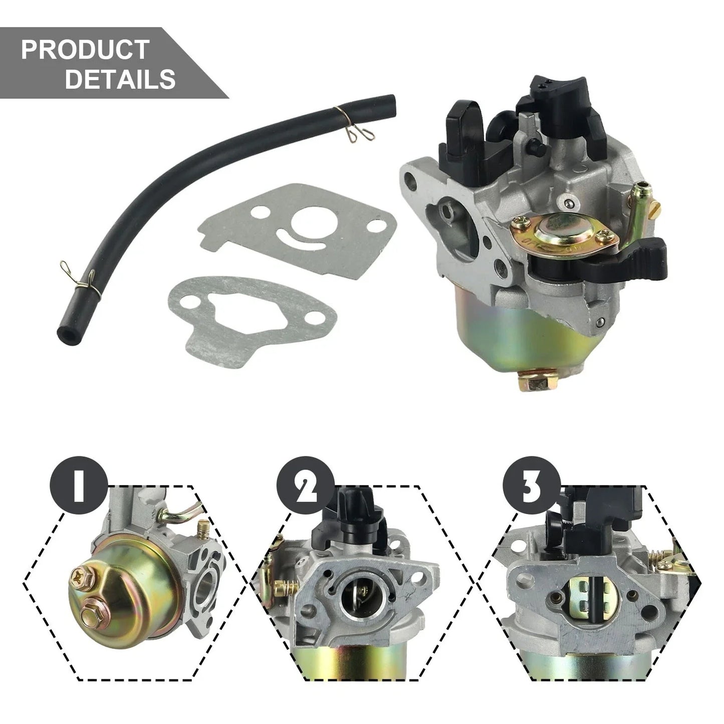 Carburettor Cement Mixer for Belle Minimix G100 GXH50 Petrol Engines