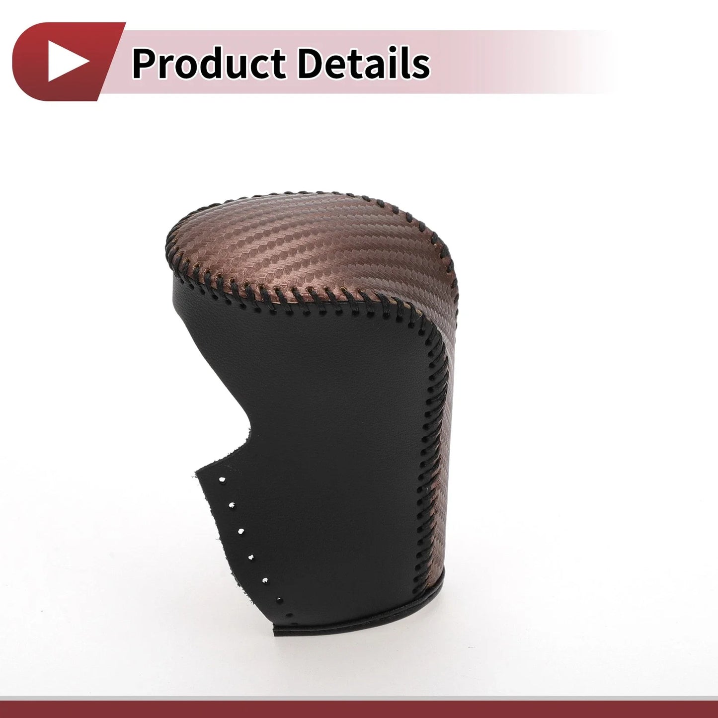 Gear Shift Knob Cover for Honda Accord 2008-2012 Brown Carbon Fiber