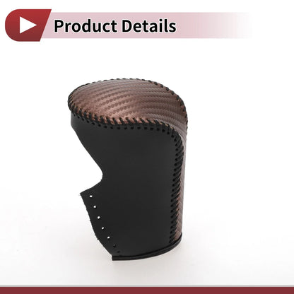 Gear Shift Knob Cover for Honda Accord 2008-2012 Brown Carbon Fiber