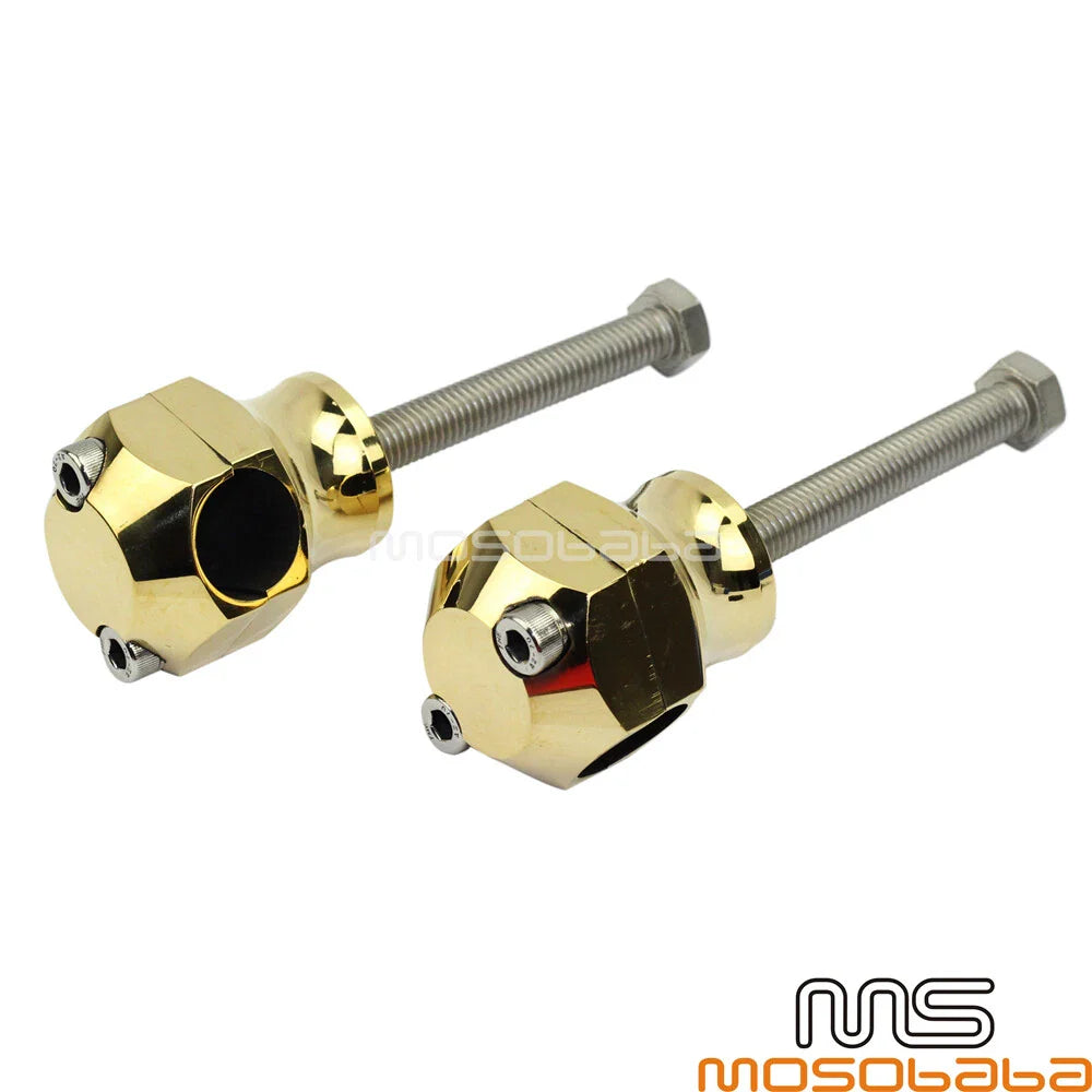 1" Handlebar Mount Riser Clamps for Harley Triumph Bobber Street Bikes