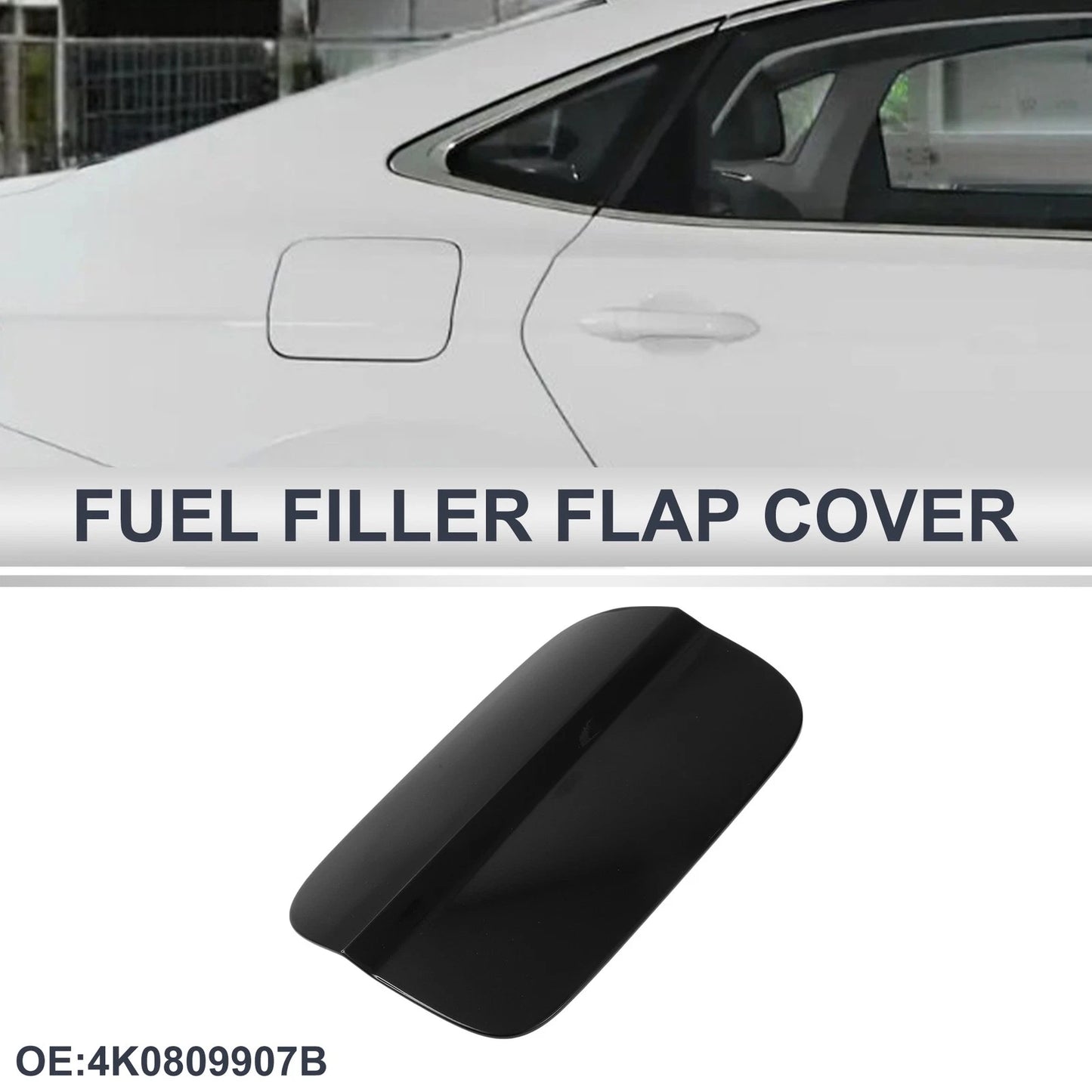 Fuel Tank Door Cap for Audi A6 (2019–2024) Black No. 4K0809907B