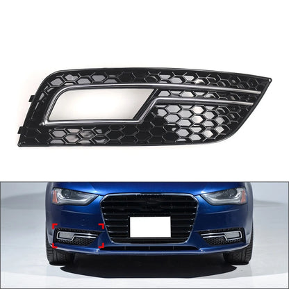 Set of 4 Interior Door Handle Panel Trim Carbon Fiber for Audi A4 B9 (2017–2020)