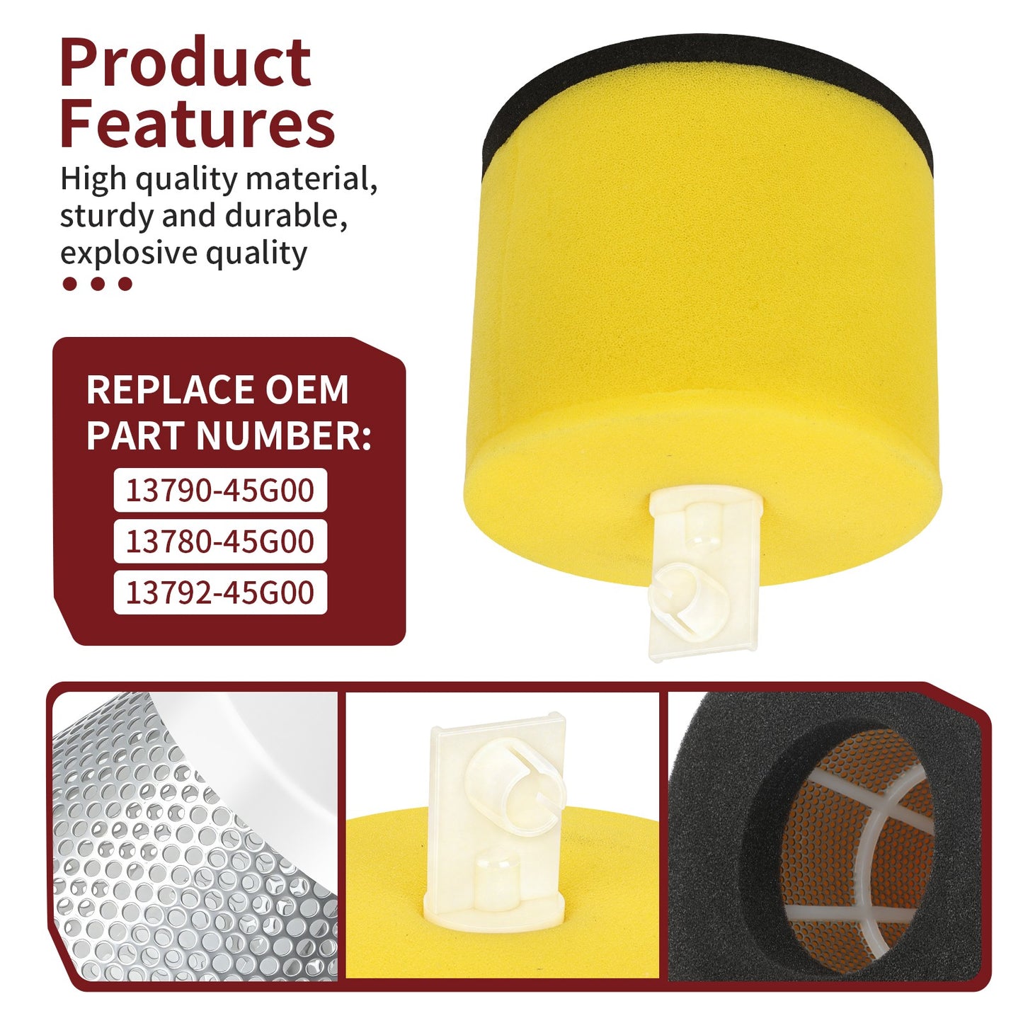 Air Filter Cleaner Holder for Suzuki Quadracer 450 (2006–2009)