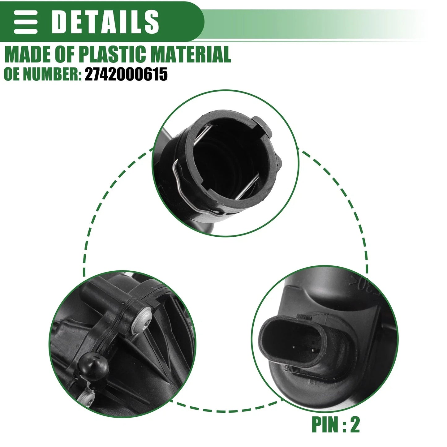 Engine Coolant Thermostat Housing for Mercedes-Benz Metris (2016-2019)