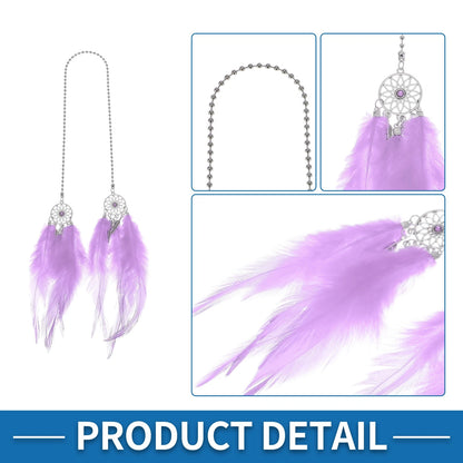 Feather Dream Catcher Rear View Mirror Pendant for Universal Vehicles